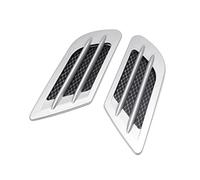 sourcingmap 2Pcs Car Decorative Hood Air Intake Flow Side Vent Cover 3D Sticker