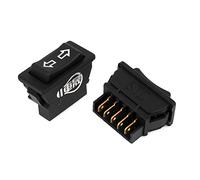 sourcingmap 2PCS DC 12V 20A Car 5 Pin Momentary DPDT Rocker Power Window Switch