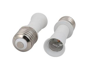 Sourcingmap 2pcs E40 to E27 Extender Adapter Converter Lamp Bulb Socket Holder 126mm Lenght