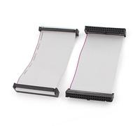 Sourcingmap 2pcs FC40P 40Pin DIY IDC Socket Extension Flat Ribbon Cable 10cm