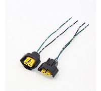 sourcingmap 2Pcs H9 LED Headlight Bulb Wire Harness Socket Connector Lamp Holder