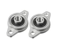 Sourcingmap 2pcs KFL000 10mm Zinc Alloy Self Aligning Pillow Block Flange Bearing