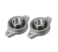 Sourcingmap 2pcs KFL003 17mm Zinc Alloy Self Aligning Pillow Block Flange Bearing