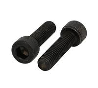 Sourcingmap 2pcs M10x35mm 12.9 Grade Hex Socket Cap Left Hand Thread Screw Bolt Black