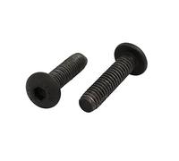 Sourcingmap 2pcs M4x16mm 10.9 Grade Hex Socket Reverse Left Hand Thread Screw Bolt Black