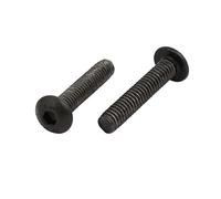 Sourcingmap 2pcs M4x20mm 10.9 Grade Hex Socket Reverse Left Hand Thread Screw Bolt Black