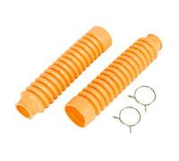 sourcingmap 2pcs Orange 15 Knots Shock Absorbers Boot Dust Cover for Motorcycle