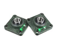 Sourcingmap 2pcs Pillow Block Bearing UCF204 20mm Mounted Bear Square Flange