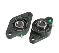 Sourcingmap 2pcs Pillow Block Bearing UCFL204 20mm Mounted Bear Two Boltflange Cast Hosing