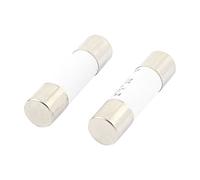 Sourcingmap 2Pcs RO15 RT18 RT14 RT19 Ceramic Cylindrical Tube Fuse 1A 500V 10x38mm