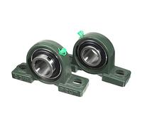 sourcingmap 2pcs Self-Alignment Pillow Block Bearing UCP207 35mm Mounted Bear