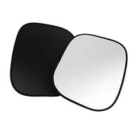 sourcingmap 2pcs Silver Gray Polyester Side Window Sunshade Protectors for Car