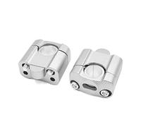 sourcingmap 2Pcs Silver Tone 22mm Handlebar Riser Clamp Bracket for Motorcycle