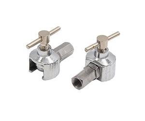 sourcingmap 2Pcs Silver Tone Adjustable Button Head Grease Zerk Nipple Fitting Coupler for Car