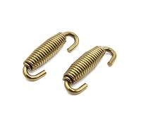 sourcingmap 2pcs Stainless Steel Gold Tone Motorcycle Exhaust Pipe Springs