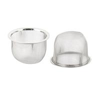 Sourcingmap 2pcs Stainless Steel Mesh Tea Leaves Stainer Teapot Screen 3 Inch for Straining Teas and Cocktails or Sifting Flour Sugar Spices and Herbs Silver Tone