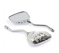 sourcingmap 2pcs Street Bike Cruiser Scooter Skull Hand Rearview Mirrors 8mm