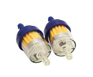 sourcingmap 2pcs Universal Motorcycle Gasoline Gas Fuel Filter with Magnet 65 x 28mm