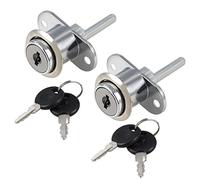 Sourcingmap 3/4 Cylinder Diameter Cabinet Drawer Lock w Key, Keyed Different 2pcs