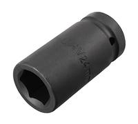 Sourcingmap 3/4-Inch Drive by 24mm Deep Impact Socket, 6-Point, Cr-V, Metric