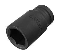 Sourcingmap 3/4-Inch Drive by 30mm Deep Impact Socket, 6-Point, Cr-V, Metric