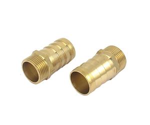 Sourcingmap 3/4BSP Male Thread to 25mm Hose Barb Straight Adapter Coupler 2PCS