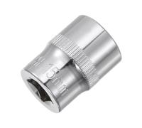 Sourcingmap 3/8-Inch Drive 15mm 6-Point Shallow Socket, Metric, Cr-V