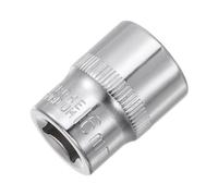 Sourcingmap 3/8-Inch Drive 16mm 6-Point Shallow Socket, Metric, Cr-V