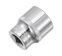 Sourcingmap 3/8-Inch Drive 18mm 6-Point Shallow Socket, Metric, Cr-V