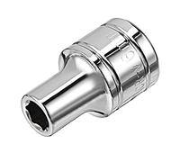 Sourcingmap 3/8-Inch Drive 6mm 6-Point Shallow Socket, Metric, Cr-V