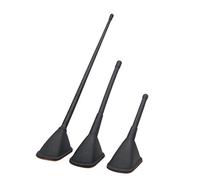 sourcingmap 3 in 1 Black Car Decorative Self Adhesive Top Mount Roof Antenna