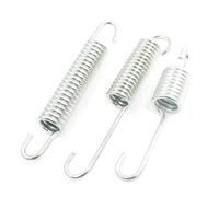 sourcingmap 3 in 1 Ring Metal Motorcycle Kickstand Spring Silver Tone