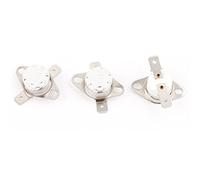 sourcingmap 3 Pcs KSD301 NC Temperature Switch Thermostat 165 Celsius 250V 10A