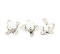 sourcingmap 3 Pcs KSD301 NC Temperature Switch Thermostat 250 Celsius 250V 10A