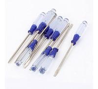 Sourcingmap 3 x 75mm Flathead Slotted Screwdrivers Hardware Tool Blue 10pcs