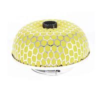 sourcingmap 3" Yellow Mushroom Design Air Flow Intake Filter