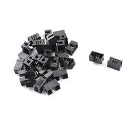 Sourcingmap 30 Pcs 2x3 6Pins 2.54mm Pitch Straight Pin Connector IDC Box Headers