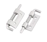 Sourcingmap 304 Stainless Steel Cafe Furniture Door Gate Spring Latch 2 Inch Length 2 Pcs