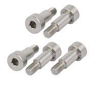 Sourcingmap 304 Stainless Steel Hex Socket Shoulder Bolt 10mm Shoulder Dia 18mm Shoulder Length M8 Thread 5pcs