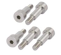 Sourcingmap 304 Stainless Steel Hex Socket Shoulder Bolt 8mm Shoulder Dia 16mm Shoulder Length M6 Thread 5pcs