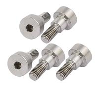 Sourcingmap 304 Stainless Steel Hex Socket Shoulder Bolt 8mm Shoulder Dia 6mm Shoulder Length M6 Thread 5pcs