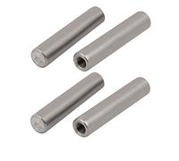 Sourcingmap 304 Stainless Steel M6 Female Thread 10mm x 50mm Cylindrical Dowel Pin 4pcs