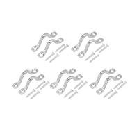 Sourcingmap 304 Stainless Steel Pad Eye Straps, 2.08-inch x 0.39-inch, 5mm Thick Loop Tie Down Kayak Deck Loops, 10 Pack