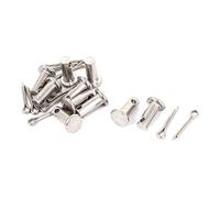 Sourcingmap 304 Stainless Steel Round Clevis Pins Fastener M5 x12mm 10Sets