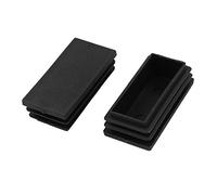 Sourcingmap 30mm x 60mm Plastic Rectangle Cap Tube Inserts End Blanking 2 Pieces