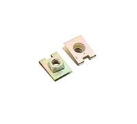 sourcingmap 30pcs 6mm Hole Spring Metal Clips Speed Nuts for Car Panel mudguard