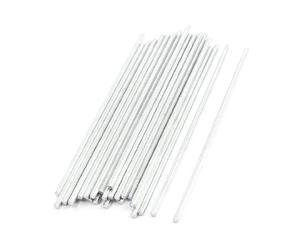 Sourcingmap 30Pcs 80mm x 2mm Iron Round Rod Bar for RC Helicopter Car