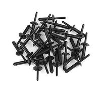 sourcingmap 30pcs Black Plastic Rivet Bumper Fastener Clip for Car