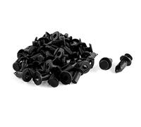 sourcingmap 30pcs Black Plastic Rivet Clips 9mm x 15mm x 22mm