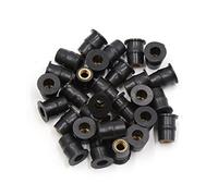 sourcingmap 30Pcs Black Rubber Motorcycle Windscreen Windshield Screen Well Nuts